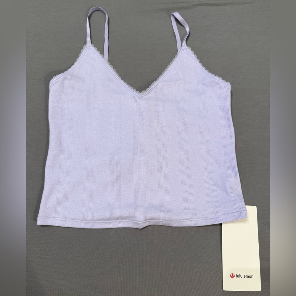 Lululemon Cotton Pointelle Cropped Cami Tank - Picture 6 of 16